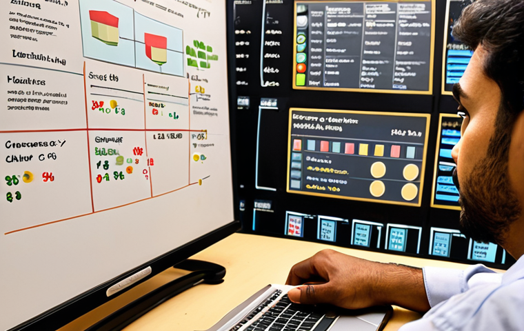 A determined entrepreneur, potentially of South Asian descent, is shown actively engaged in deep market research. The scene captures multiple facets: close-ups of them listening intently to diverse customers in various settings (perhaps a local market, an office, or over a video call), observing user behavior on a laptop screen, and synthesizing insights on a whiteboard. A subtle 'gold mine' or treasure chest is hinted at in the background, symbolizing the discovery of invaluable market data. The overall atmosphere is one of focused discovery and the emergence of a clear, unique path, illuminated by insightful lighting. Realistic photo, high detail.